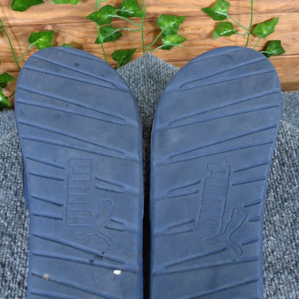 Puma Cool Cat 2.0 V FS Mens Slide Sandals Sz 11 Navy Blue White‎ Comfort Sport